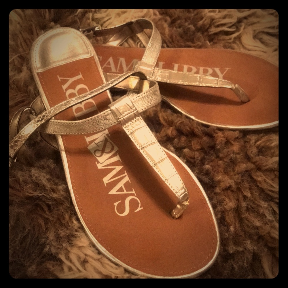 Sam & Libby silver sandals